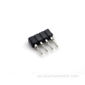 Conector hembra mecanizado de 2,54 mm 4P